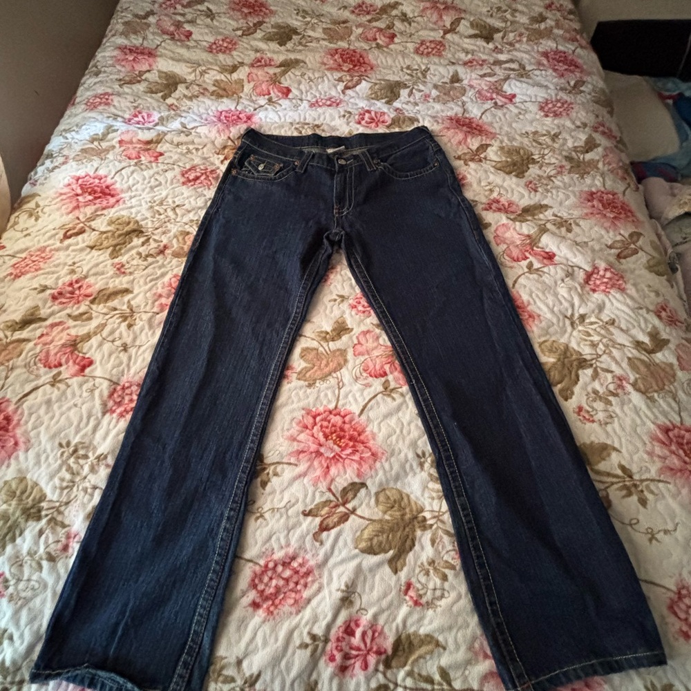 True religion Jeans
 Used to be flared jeans but was knitted not to be